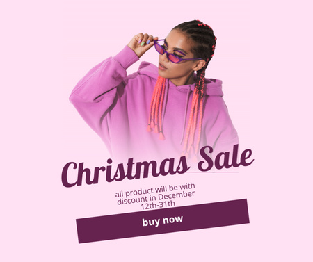 Modèle de visuel Christmas offers - Facebook