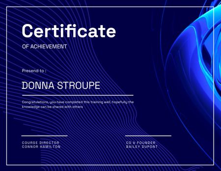 Certificate Certificate Tasarım Şablonu