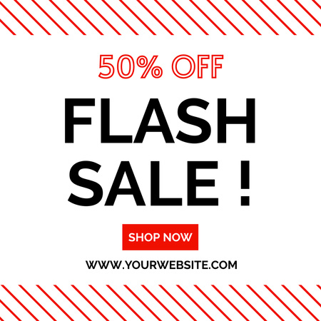 Modèle de visuel Flash Sale Discount Promotion - Instagram