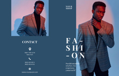 Fashion Ad with Stylish Man in Formal Suit