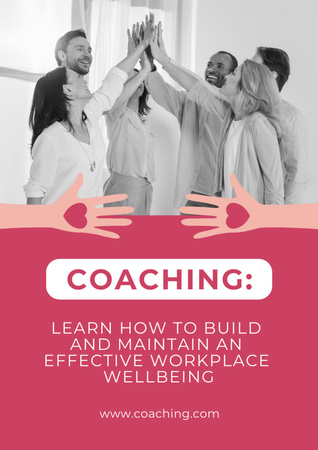 Building Effective Workplace Wellbeing Poster A3 Tasarım Şablonu