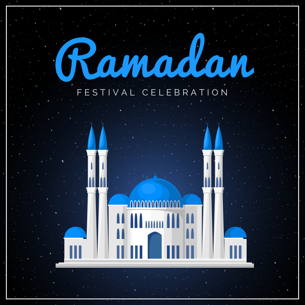 Ramadan Kareem Festival Announcement Instagram Tasarım Şablonu