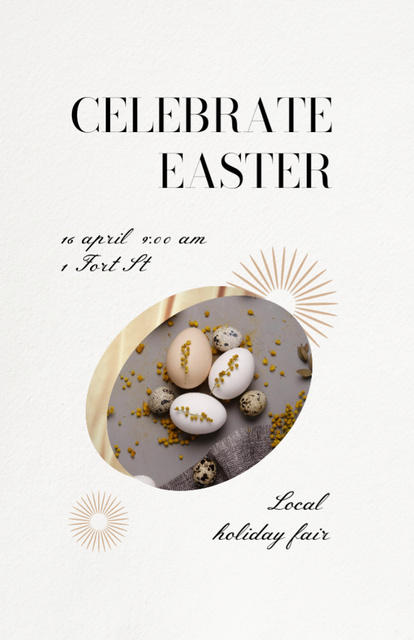 Ontwerpsjabloon van Invitation 5.5x8.5in van Experience the Magic and Wonder of Easter