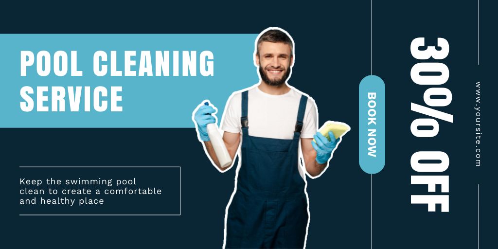 Certified Pool Cleaning Services Offer At Discounted Rates Twitter Tasarım Şablonu