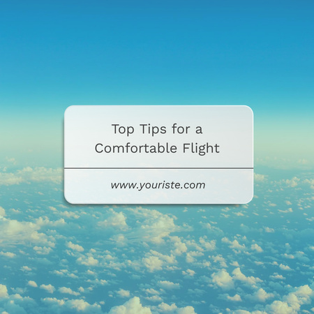 Ontwerpsjabloon van Instagram van Tips for Comfortable Travelling on Turquoise