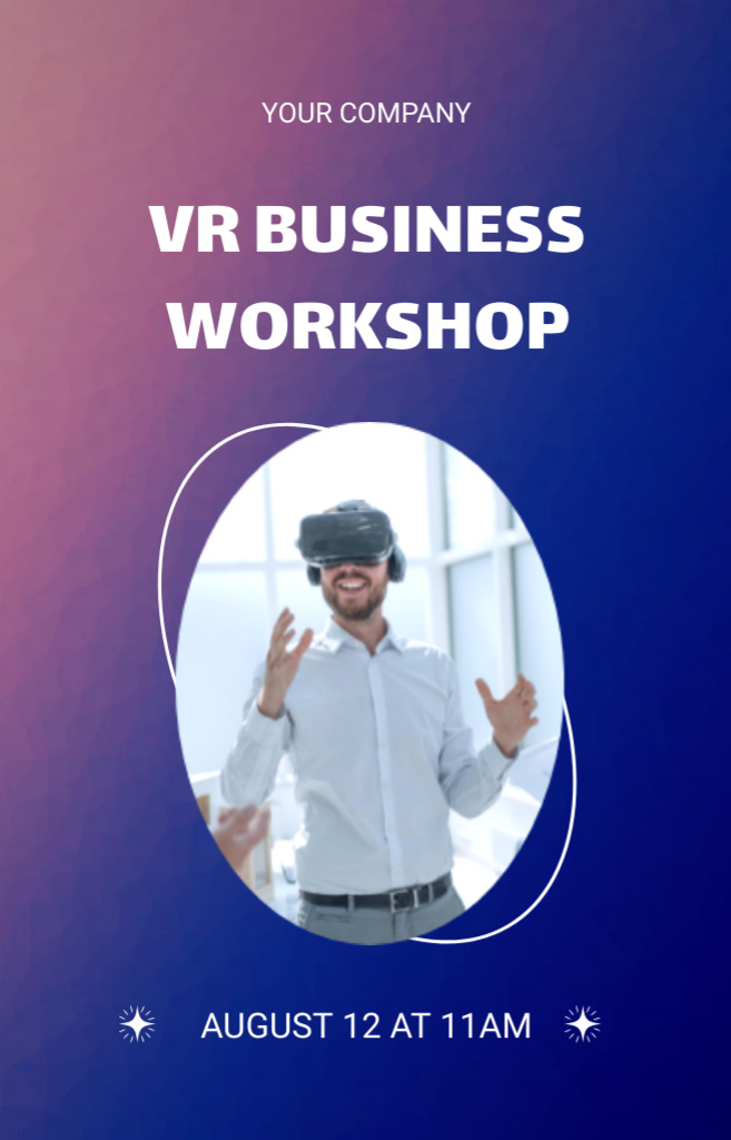 Modèle de visuel Virtual Business Workshop Announcement - IGTV Cover