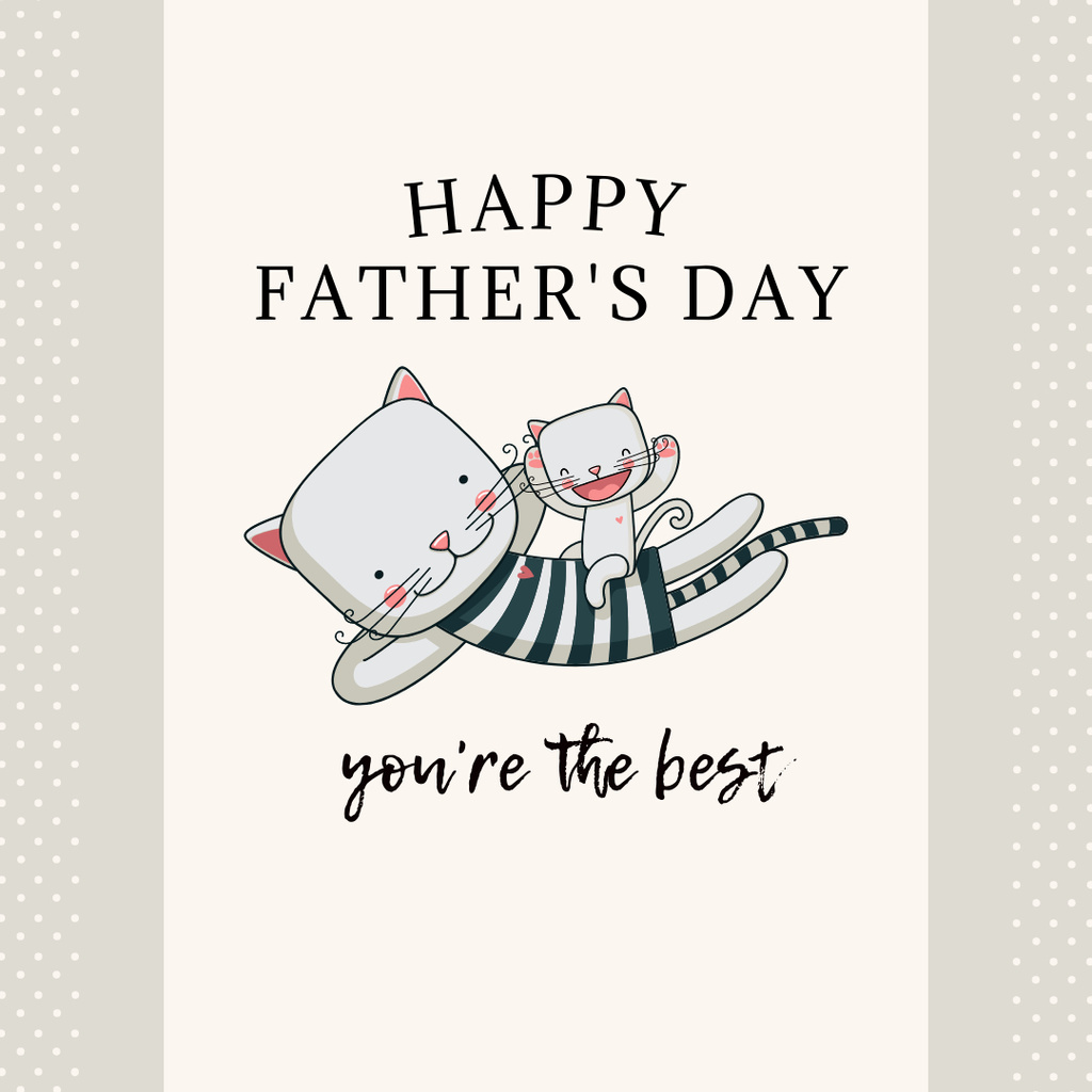 Happy father's day Instagram Design Template