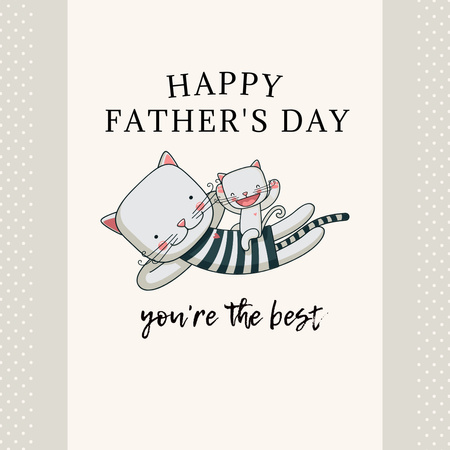 Happy father's day Instagram tervezősablon
