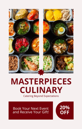 Platilla de diseño Cooking Mastery with Discount on Catering IGTV Cover