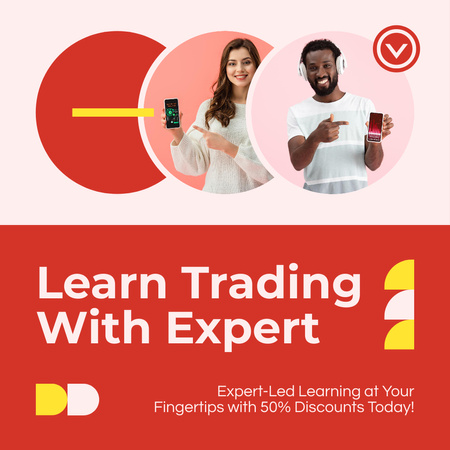 Offer to Study Trading with Expert Instagram Design Template