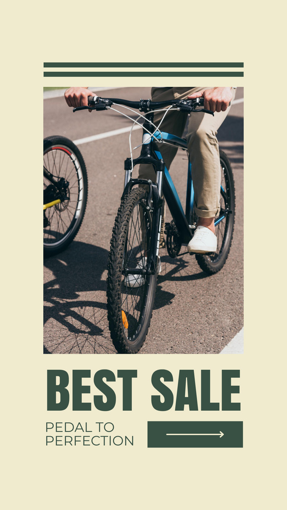 Road Bicycles Best Sale Offer Instagram Story Design Template