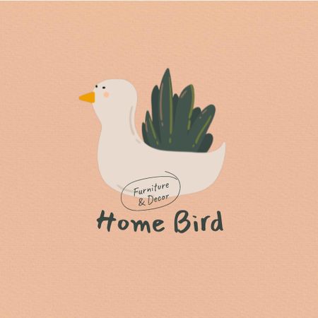 Furniture and Home Decor Offer Animated Logo Design Template