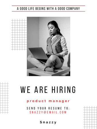 poster We are Hiring  Poster US Design Template