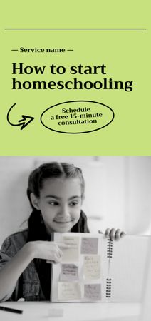 Home Education Ad Flyer DIN Large Design Template