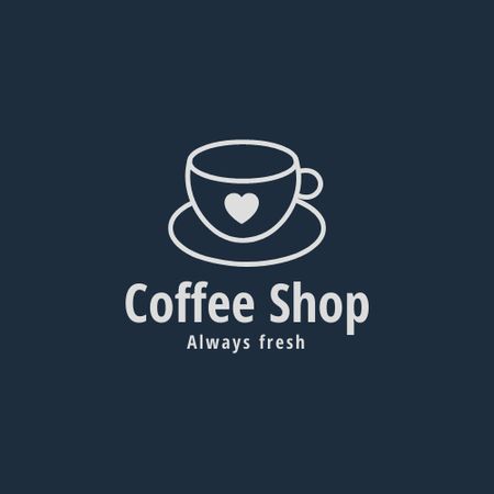 Designvorlage Cafe Ad with Coffee Cup für Logo