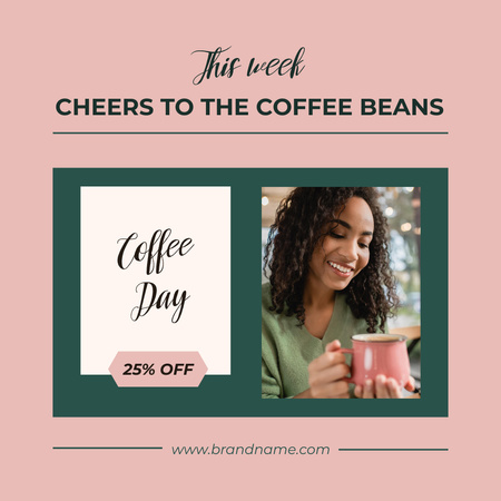 Coffee Day Discount Instagram Design Template