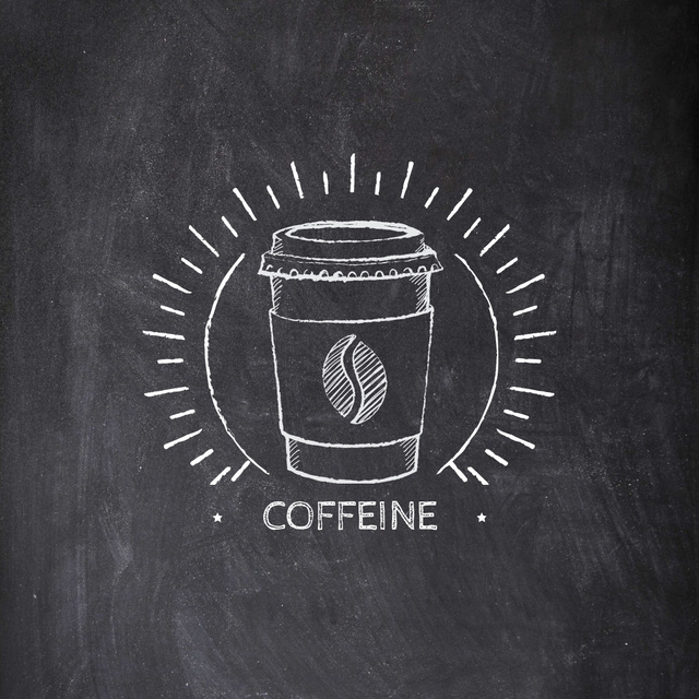 Modèle de visuel Coffee House Emblem with Cup of Coffee - Logo 1080x1080px