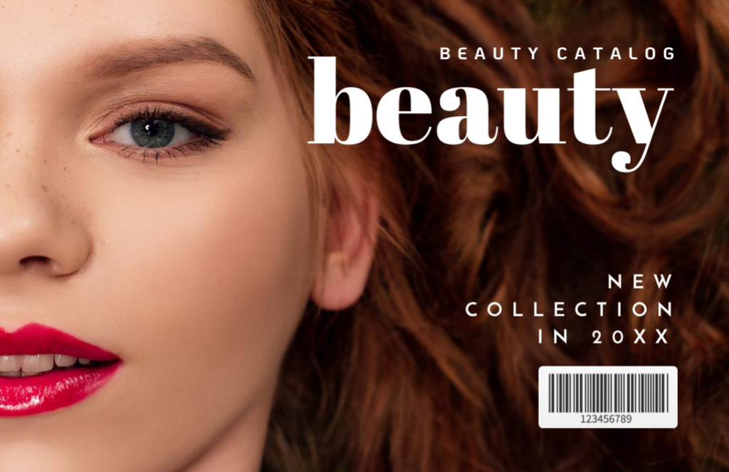 Awesome Beauty Products Catalog Ad Flyer 5.5x8.5in Horizontal Šablona návrhu
