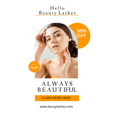 Offer Discounts on Beauty Products Instagram Design Template
