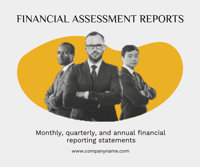 Offering Services for the Preparation of Financial Reports Medium Rectangleデザインテンプレート