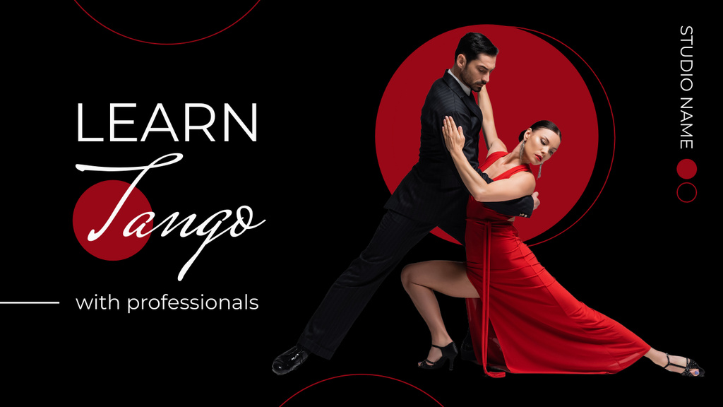 Designvorlage Tango Dance Learning Offer für Youtube Thumbnail