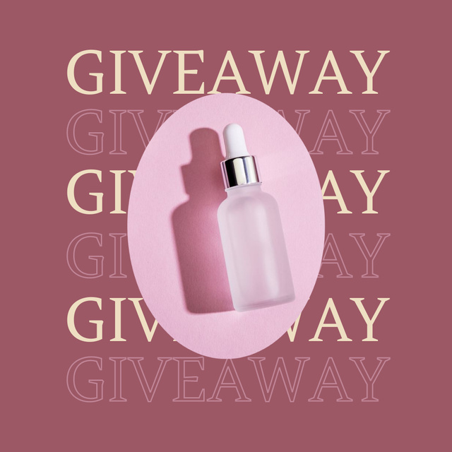 Skincare Product Giveaway Offer Instagram Design Template
