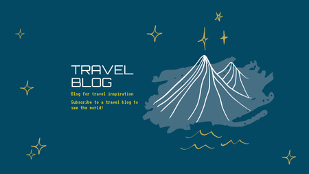 Plantilla de diseño de Promoción de blog de viajes con pareja joven Youtube 