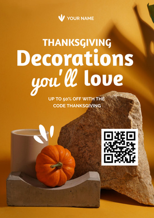 33 Thanksgiving 1 Poster – шаблон для дизайну