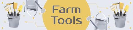 Oferta de ferramentas agrícolas de qualidade Ebay Store Billboard Modelo de Design