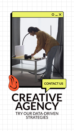 Designvorlage Zukunftsweisendes Angebot an Dienstleistungen und Strategien für Kreativagenturen für TikTok Video