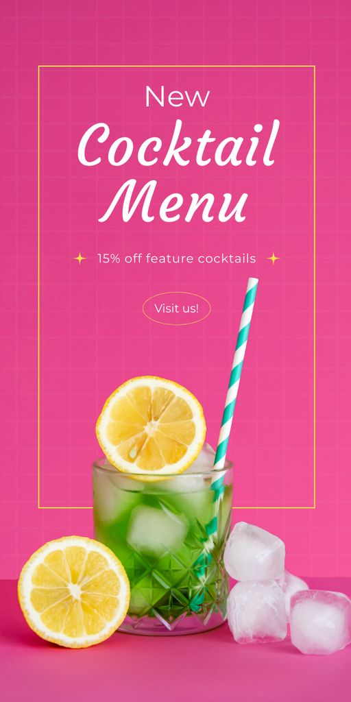 Offering New Cocktail Options at Discount Graphic tervezősablon