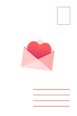 Valentine's Day Greetings With Envelopes and Hearts