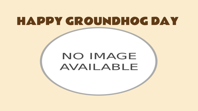 Happy Groundhog Day with funny animals Full HD video Modelo de Design
