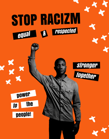 Ontwerpsjabloon van Poster 22x28in van Protest against Racism
