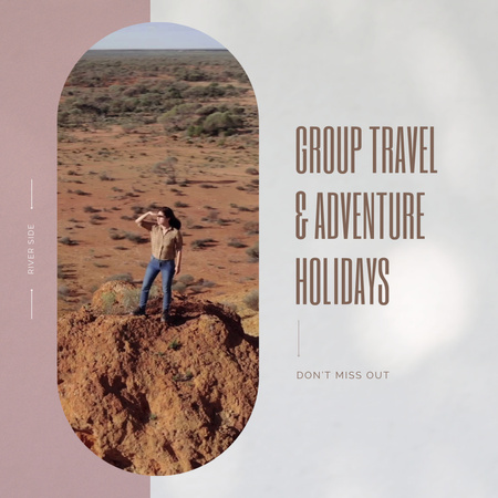 Summer Travel Offer Animated Post Design Template