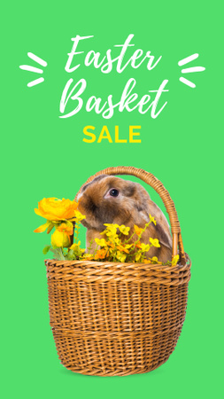 Delicious Food Basket For Easter Holiday Sale Offer Instagram Story tervezősablon