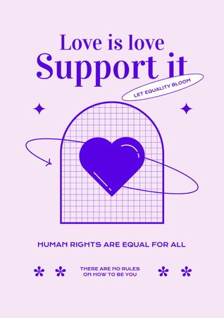 Ontwerpsjabloon van Poster van Awareness of Tolerance to LGBT