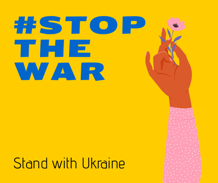 Modèle de visuel Stop War in Ukraine - Facebook
