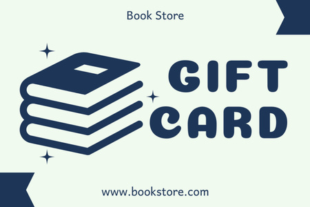 Ваучер на знижку книжкового магазину Gift Certificate – шаблон для дизайну
