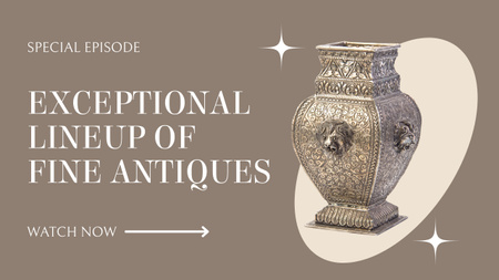 Template di design Vaso ornamentale eccezionale nell'episodio di Vlogger Youtube