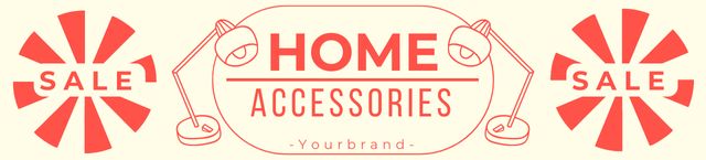 Ontwerpsjabloon van Ebay Store Billboard van Home Accessories Sale Retro Style
