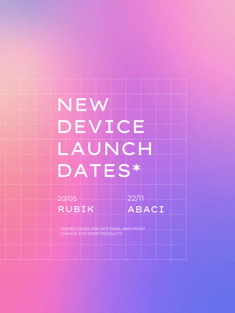 Platilla de diseño Ad of New Device Launch Poster US