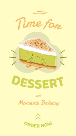 Template di design tempo di dessert Instagram Story