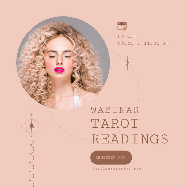 Fortune Teller for Tarot Webinar Instagram Šablona návrhu