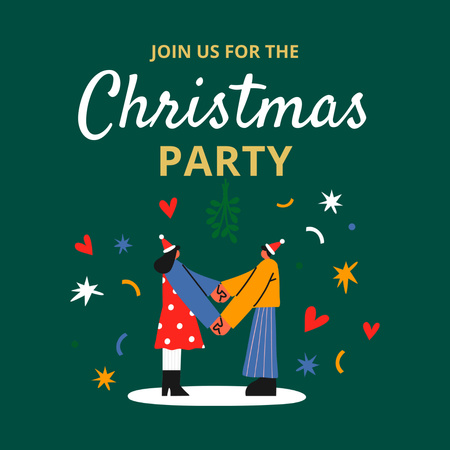 Christmas Party and Dance Instagram Design Template