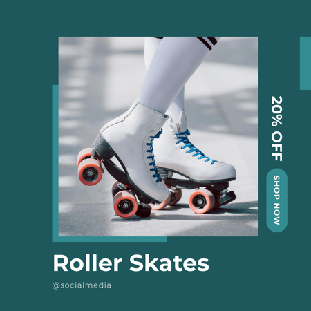 Modèle de visuel Roller Skates Discount - Instagram