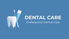 Reminder of Visit to Dental Clinic on Blue
