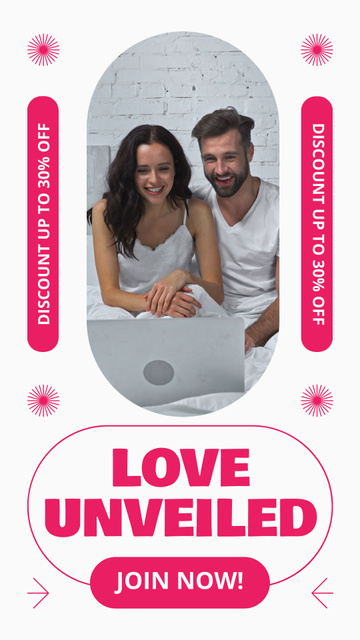 Modèle de visuel Young Couple at Session with Love Coach - Instagram Video Story