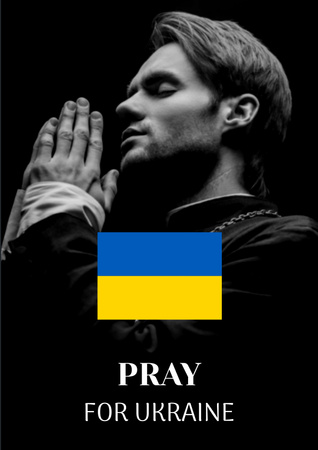 Awareness about War in Ukraine Poster Modelo de Design