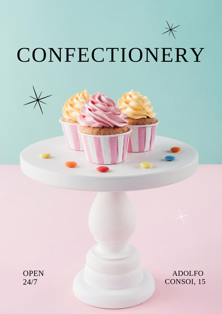 Ontwerpsjabloon van Poster van Offer of Sweet Confectionery